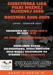 Zgłoszenia do Cieszyńskiej Ligi Piłki Nożnej Ulicznej 2020 - roczniki 2005-2009